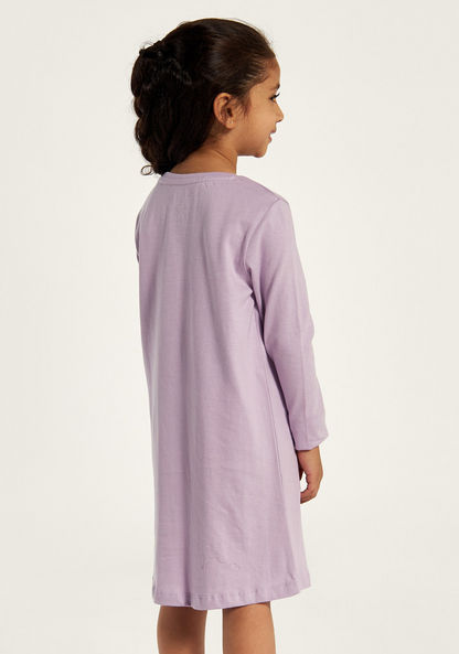 Juniors Printed Round Neck Nightdress - Set of 2-Nightwear-image-3