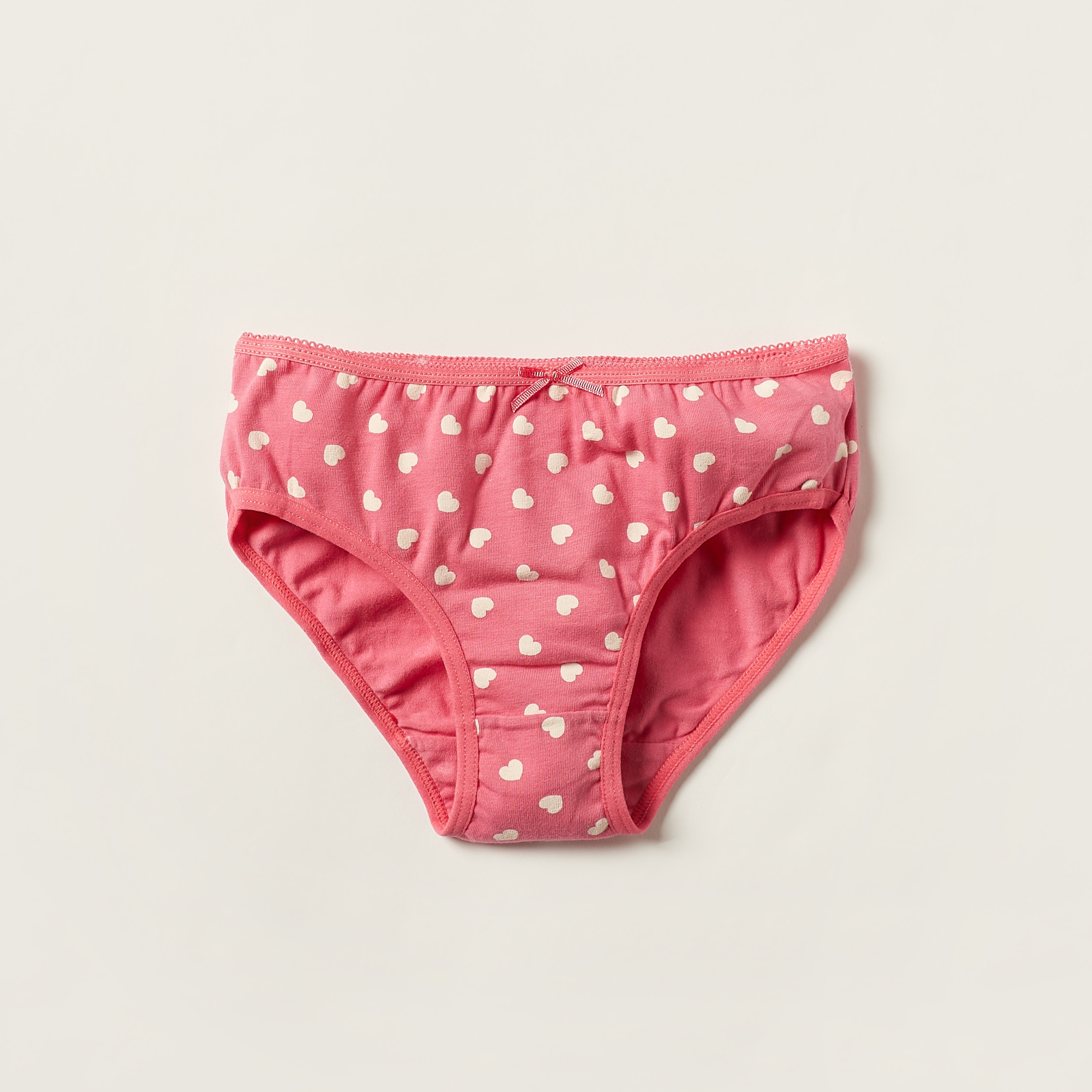 Juniors Printed Briefs with Elasticated Waistband - Set of 5-girls-clothing-multipacks-image-4