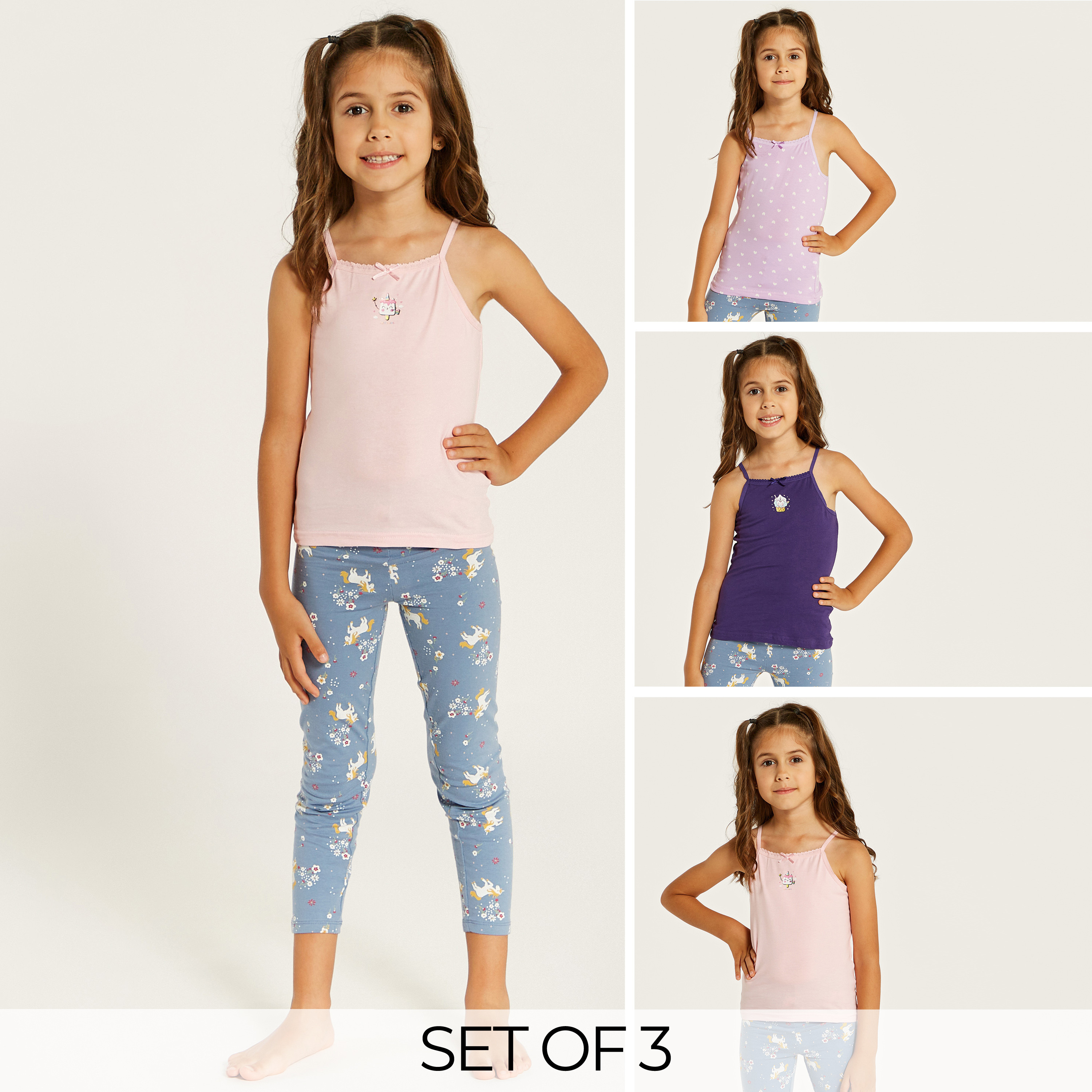 Juniors Printed Vest - Set of 3-girls-clothing-innerwear-vests-image-1