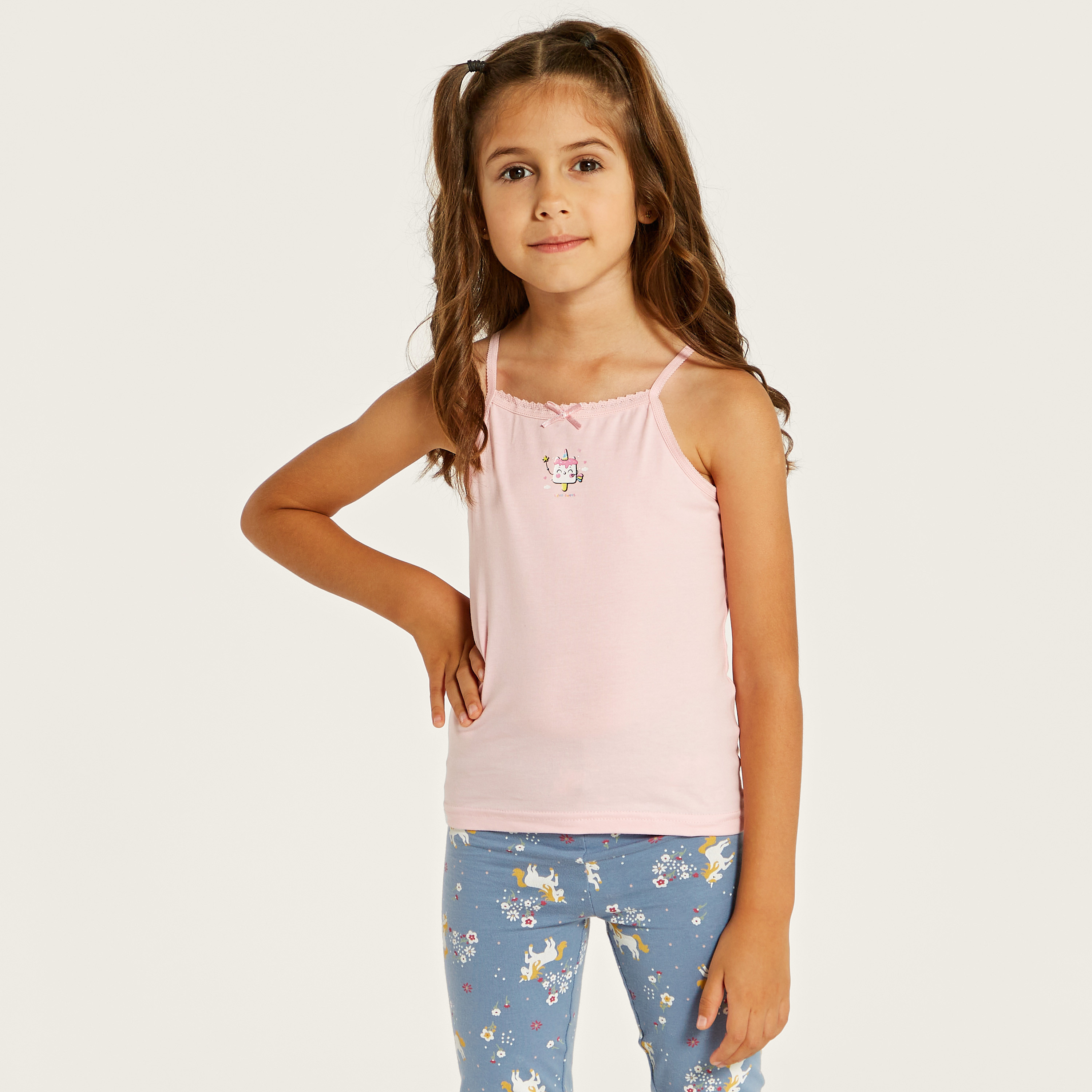 Juniors Printed Vest - Set of 3-girls-clothing-innerwear-vests-image-2
