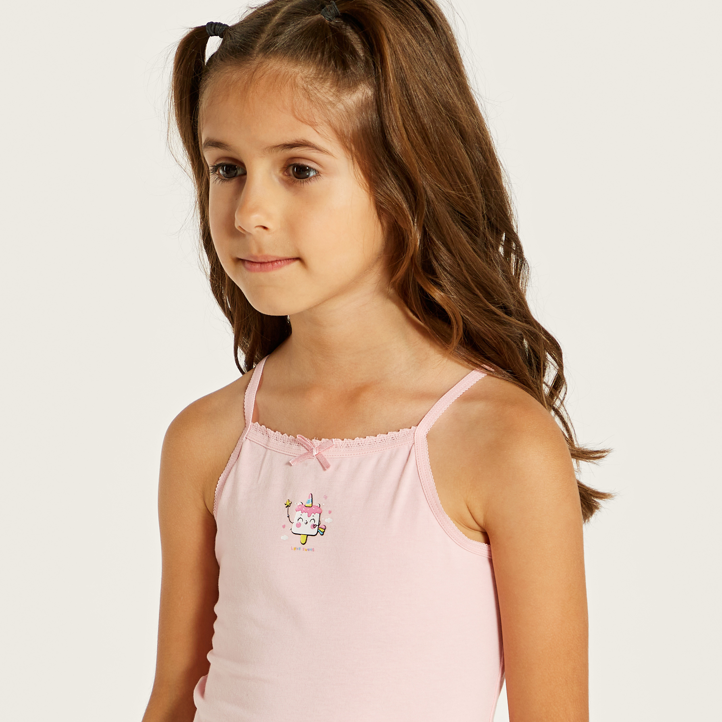 Juniors Printed Vest - Set of 3-girls-clothing-innerwear-vests-image-3