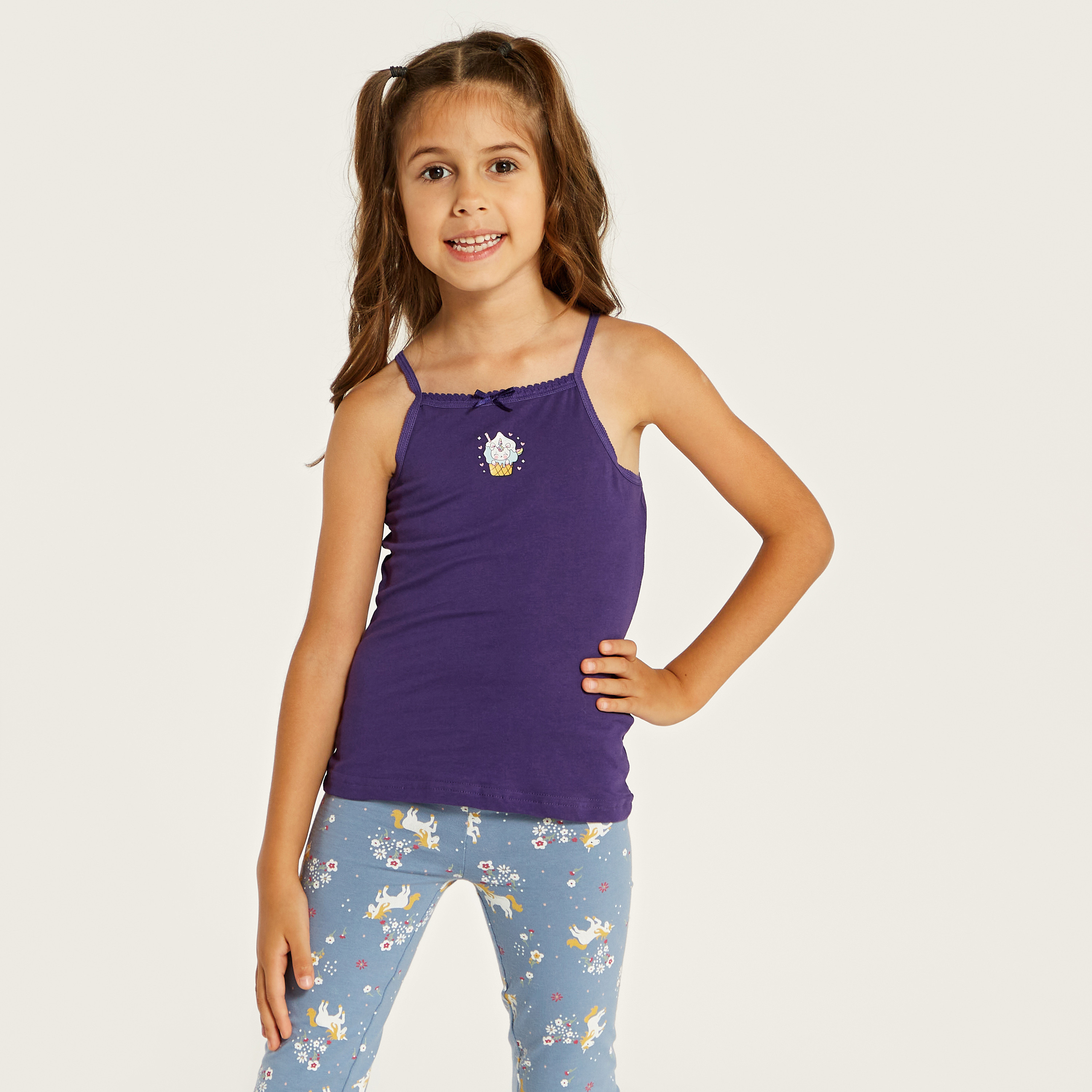 Juniors Printed Vest - Set of 3-girls-clothing-innerwear-vests-image-5