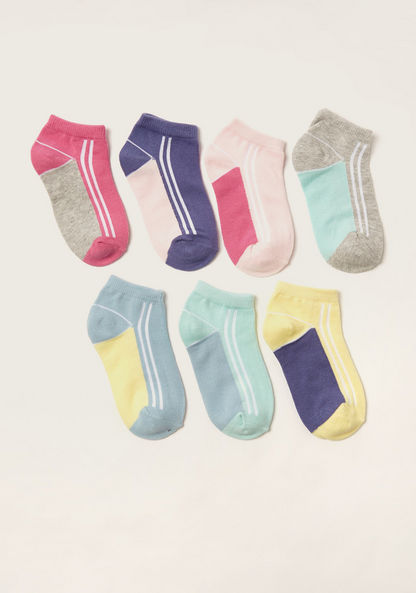 Juniors Solid Ankle Length Socks - Set of 7-Socks-image-0