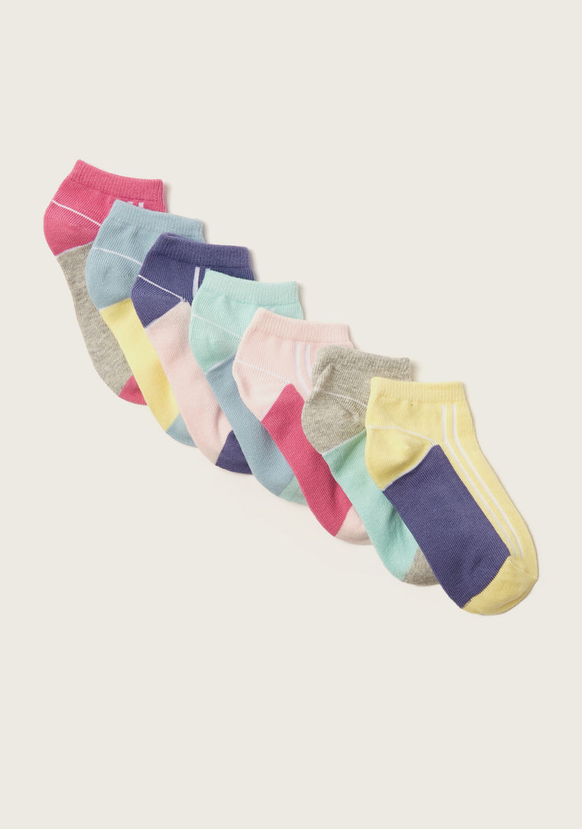 Juniors Solid Ankle Length Socks - Set of 7-Socks-image-1
