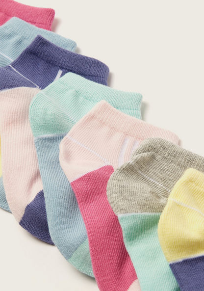Juniors Solid Ankle Length Socks - Set of 7-Socks-image-2