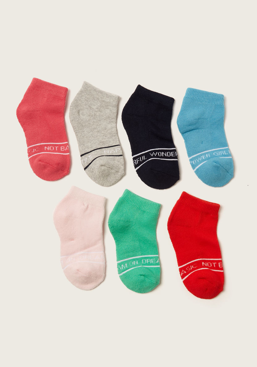 Juniors Printed Ankle Length Socks - Set of 7-Socks-image-0