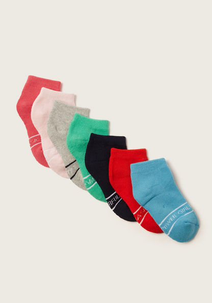 Juniors Printed Ankle Length Socks - Set of 7