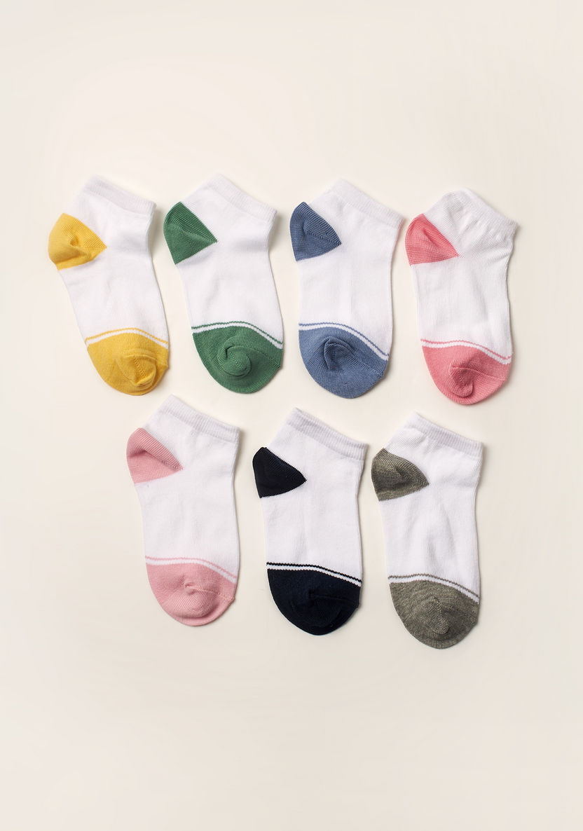 Juniors Colourblock Socks - Set of 7-Socks-image-0