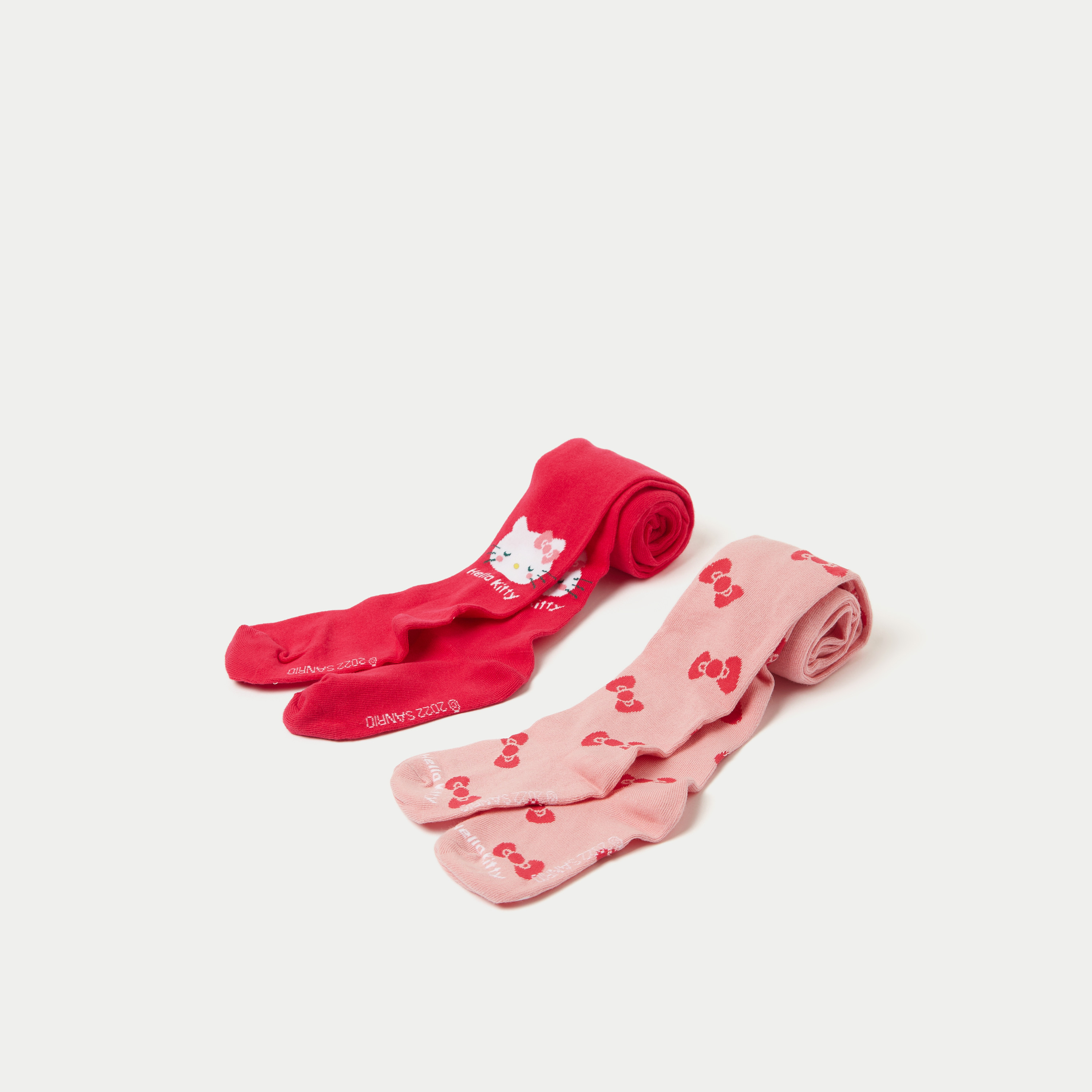 Sanrio Hello Kitty Print Tights - Set of 2-girls-accessories-socks-image-1