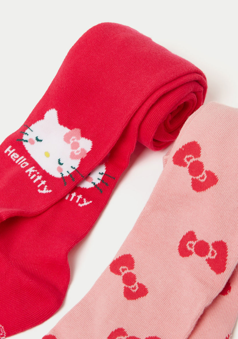 Sanrio Hello Kitty Print Tights - Set of 2-Socks-image-1