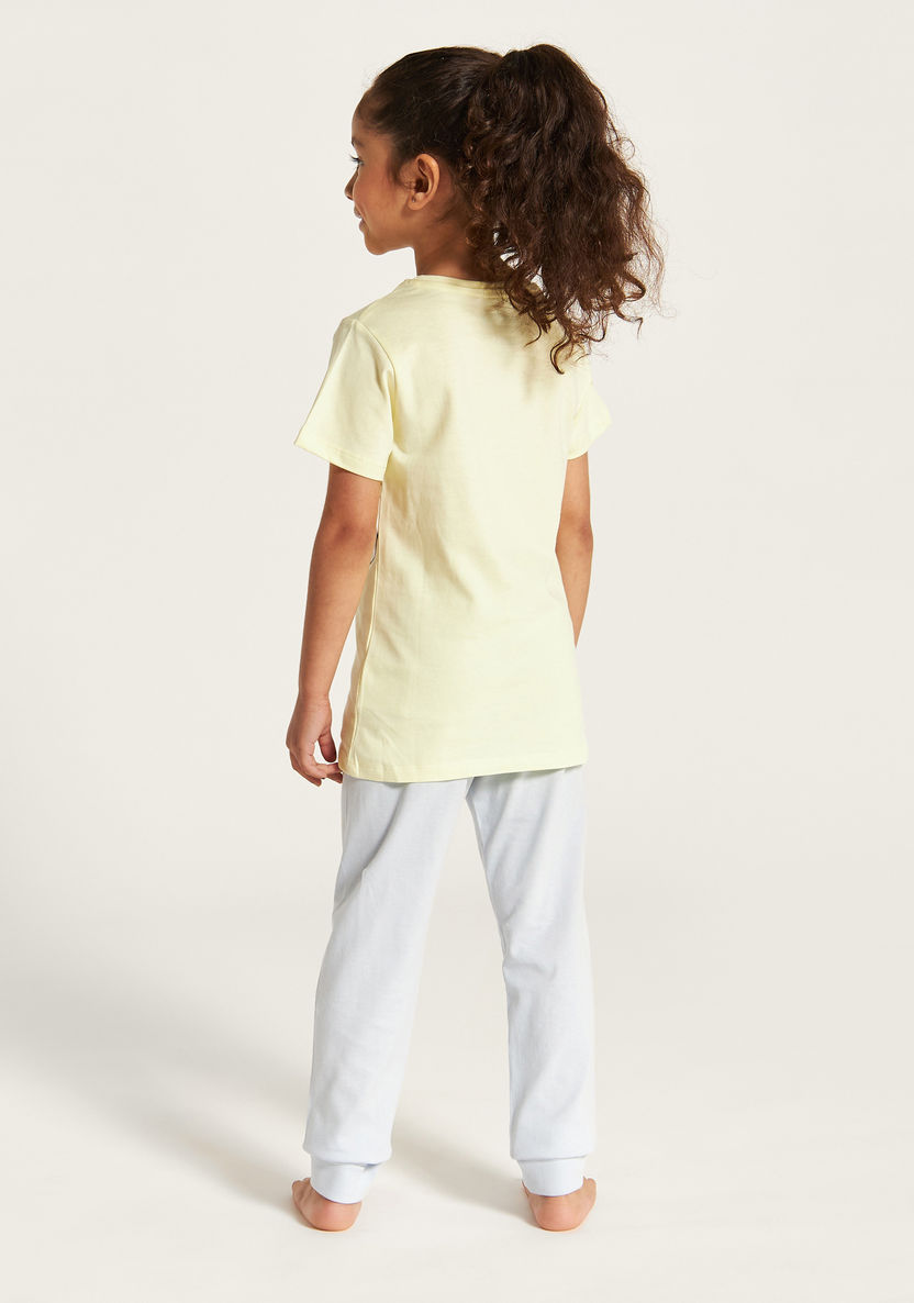 Disney Daisy Duck Print T-shirt and Pyjama Set-Nightwear-image-4