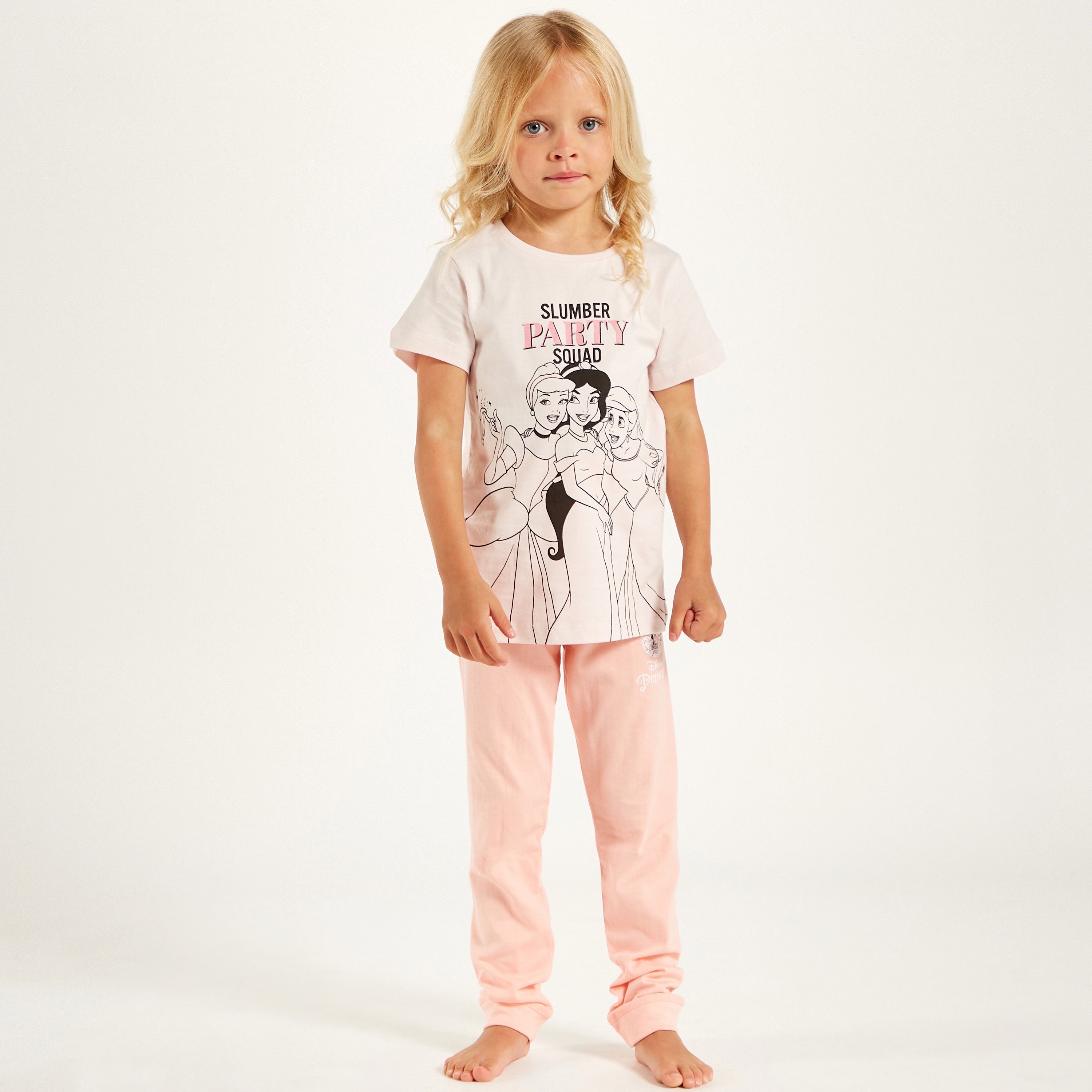 طقم بنطلون بيجاما وتيشيرت بياقة ضيقة وطبعات من ديزني-girls-clothing-nightwear-image-2
