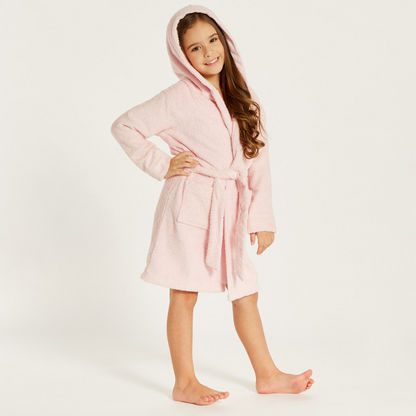 Disney Minnie Mouse Bathrobe with Hood and Tie-Ups-Towels and Flannels-image-0