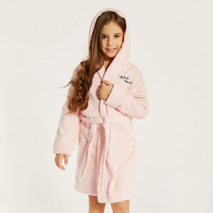 Disney Minnie Mouse Bathrobe with Hood and Tie-Ups-Towels and Flannels-image-1