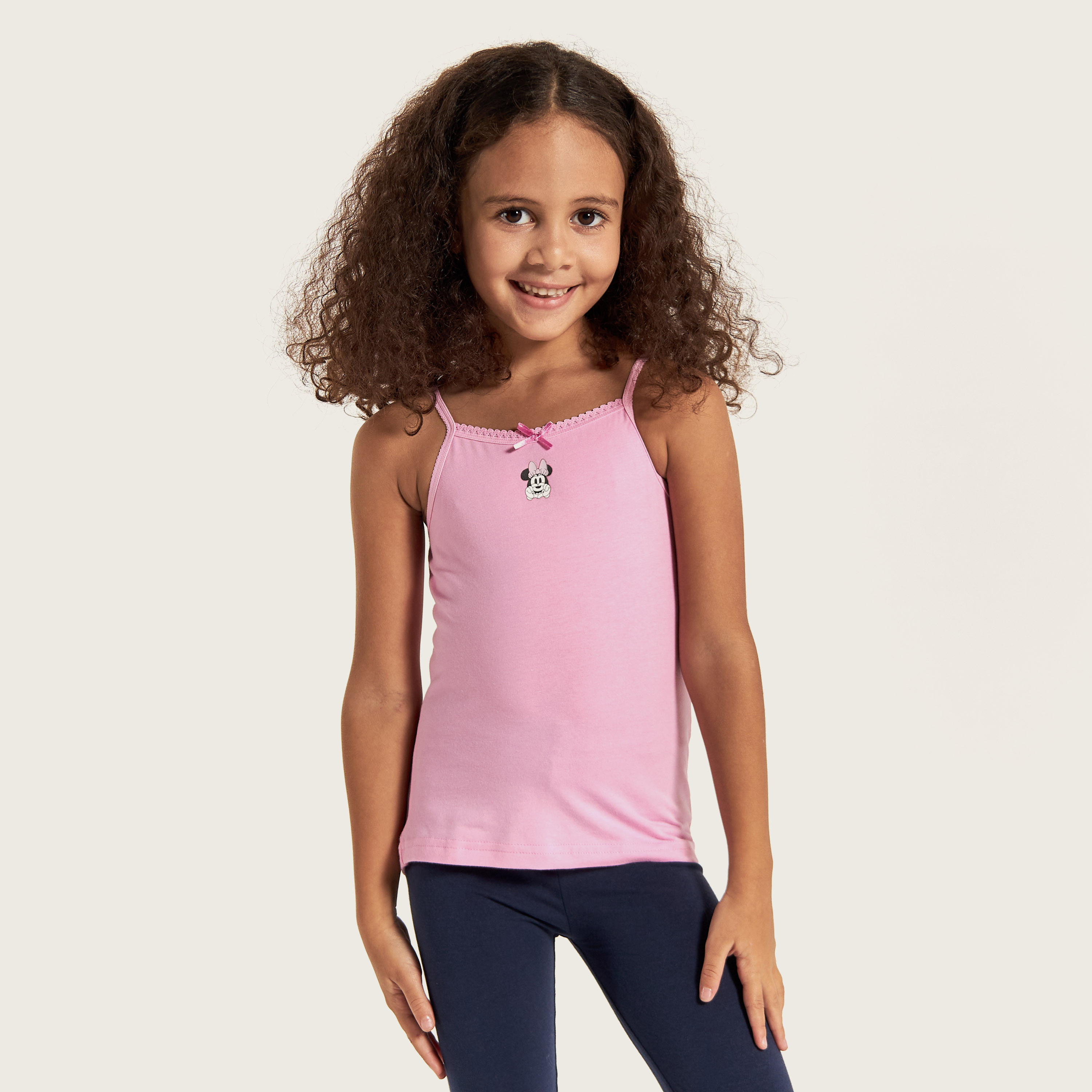 Disney Minnie Mouse Print Vest - Set of 3-girls-clothing-innerwear-vests-image-5