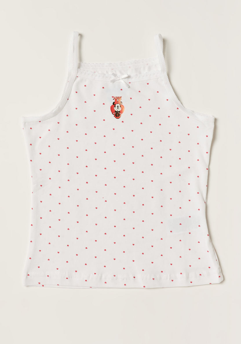 Minnie Mouse Print Vest with Spaghetti Straps - Set of 3-Vests-image-3
