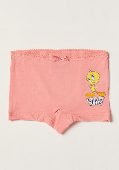 Tweety Print Brief with Elasticated Waistband - Set of 3