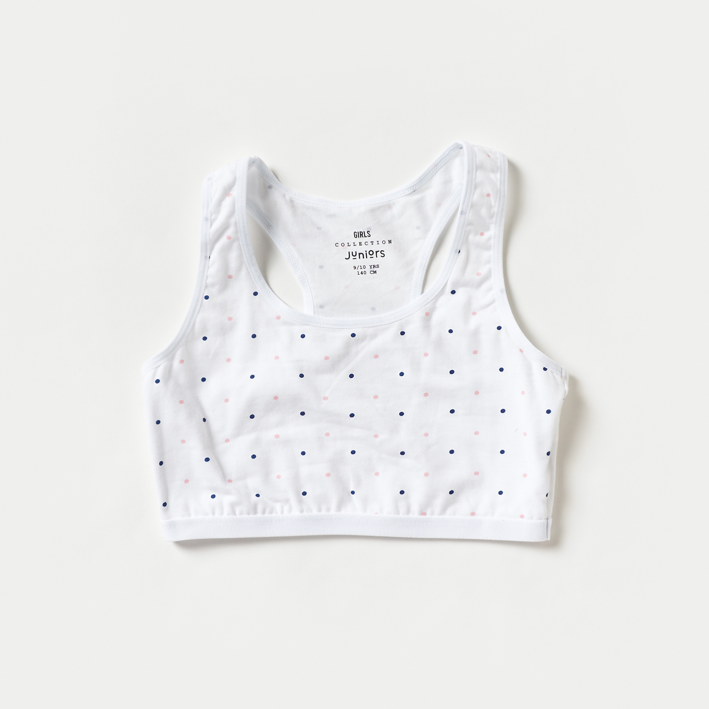 Juniors Printed Sports Bra with Racer Back - Set of 2-girls-clothing-innerwear-bras-image-3