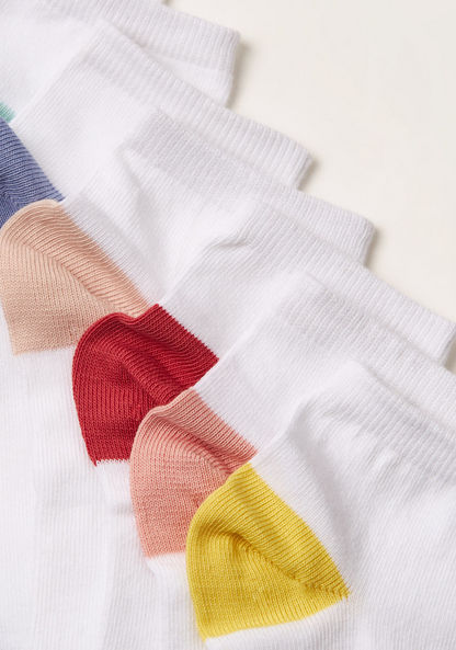 Juniors Colour Block Ankle Length Socks - Set of 7-Socks-image-2
