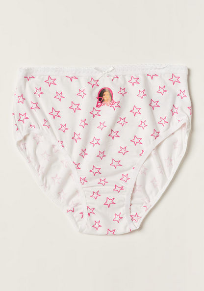 Barbie Print Brief with Elasticated Waistband - Set of 3