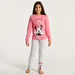 Minnie Mouse Print Long Sleeve T-shirt and Pyjama Set-Nightwear-thumbnailMobile-1