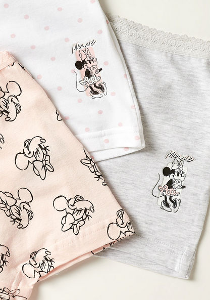 Disney Minnie Mouse Print Boxers - Set of 3-Panties-image-2