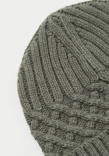 Juniors Cable Knitted Beanie-Caps-image-1