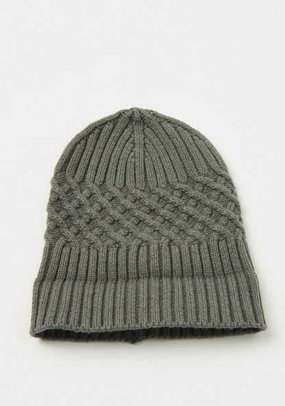 Juniors Cable Knitted Beanie-Caps-image-3