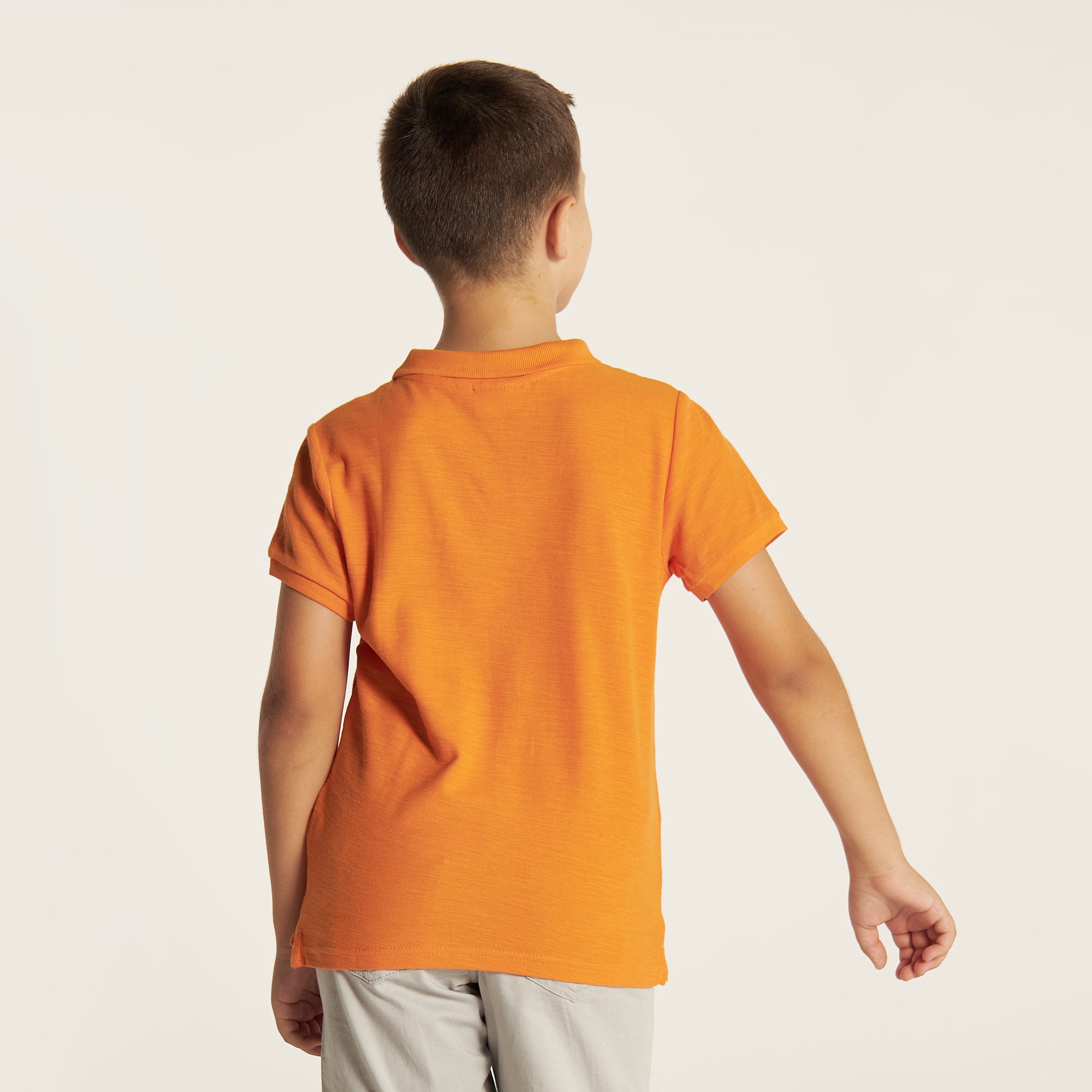 تيشيرت بولو سادة بأكمام قصيرة وأزرار إغلاق من جونيورز-boys-clothing-tshirtsandpolos-image-4