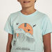 Juniors Graphic Print Crew Neck T-shirt with Short Sleeves-T Shirts-thumbnailMobile-2