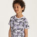 Juniors Tropical Print T-shirt with Crew Neck and Short Sleeves-T Shirts-thumbnailMobile-3
