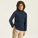 Juniors Solid T-shirt with Turtle Neck and Long Sleeves-T Shirts-thumbnail-1
