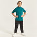 Juniors Solid Turtle Neck T-shirt with Long Sleeves-T Shirts-thumbnailMobile-0