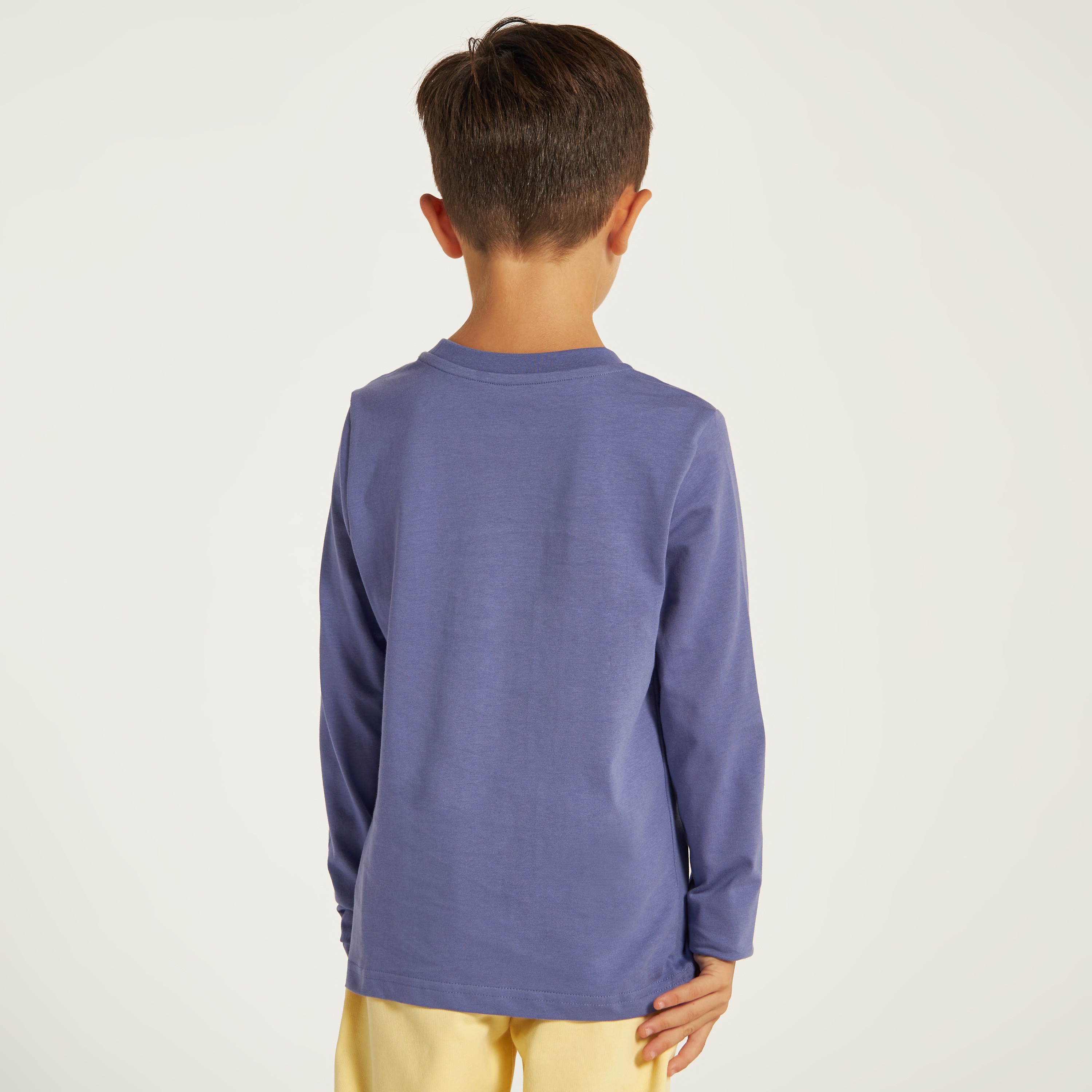 Juniors Printed Crew Neck T-shirt with Long Sleeves-boys-clothing-tshirtsandpolos-image-4