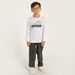 Juniors Skateboard Graphic Print T-shirt with Long Sleeves and Round Neck-T Shirts-thumbnailMobile-1