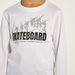 Juniors Skateboard Graphic Print T-shirt with Long Sleeves and Round Neck-T Shirts-thumbnailMobile-2