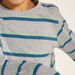 Juniors Striped T-shirt with Long Sleeves and Crew Neck-T Shirts-thumbnailMobile-2