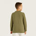 Juniors Solid Polo T-shirt with Long Sleeves-T Shirts-thumbnail-3