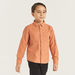 Juniors Solid Shirt with Spread Collar and Long Sleeves-Shirts-thumbnail-1