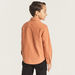 Juniors Solid Shirt with Spread Collar and Long Sleeves-Shirts-thumbnail-3