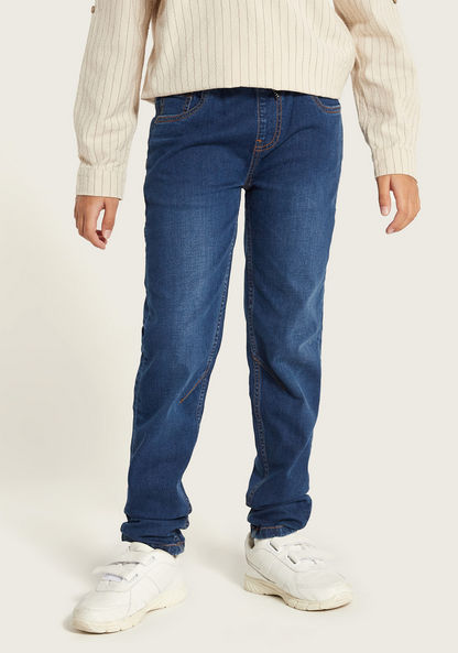 Juniors Boys' Regular Fit Jeans -Jeans-image-1