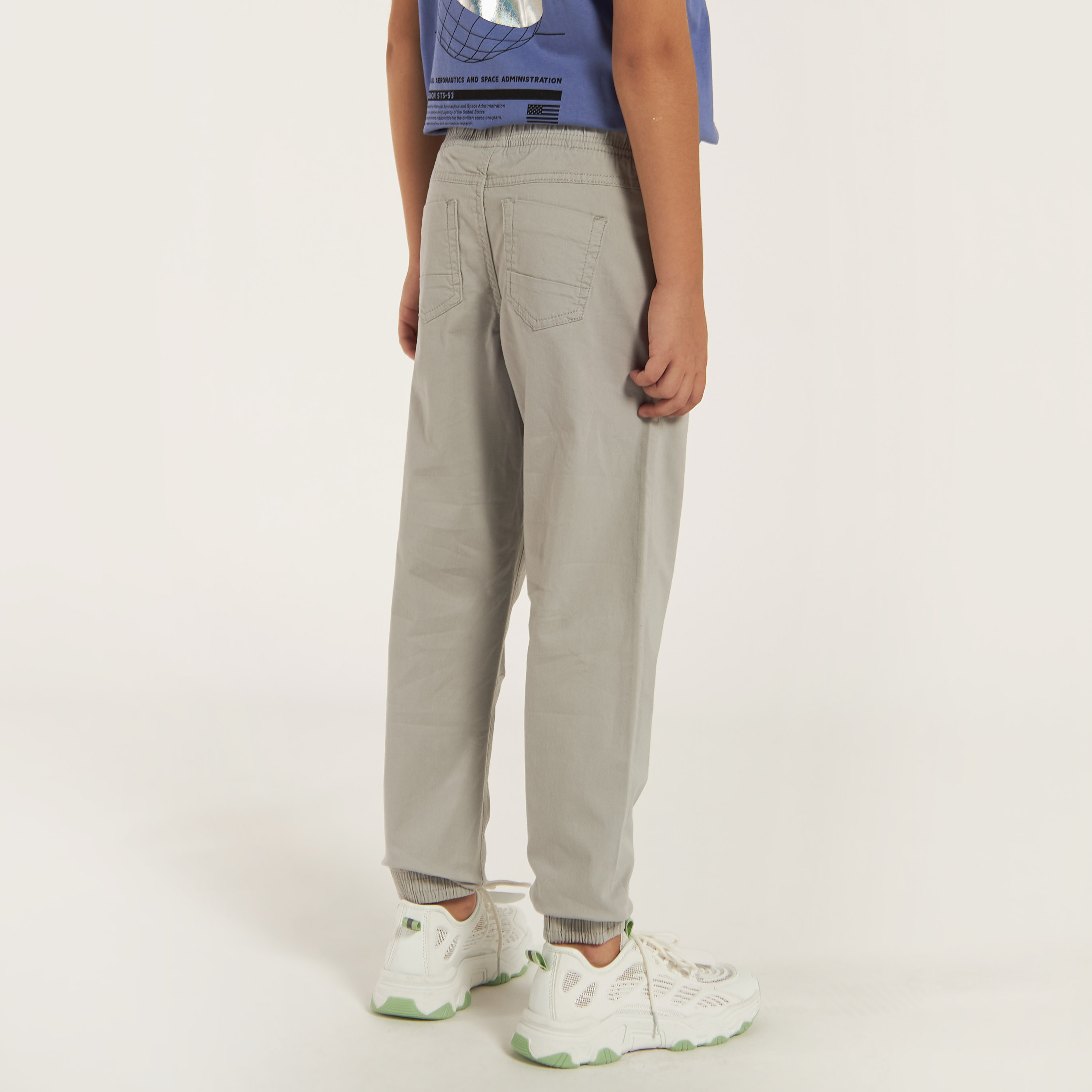 Juniors Solid Pants with Drawstring Closure-boys-clothing-bottoms-trousers-image-4