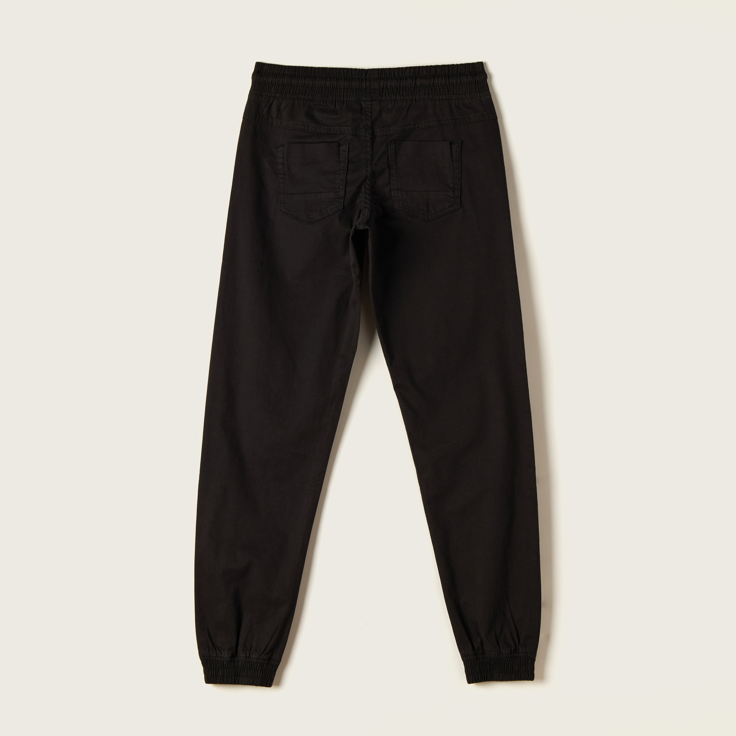 Juniors Solid Pants with Drawstring Closure-boys-clothing-bottoms-trousers-image-3