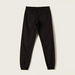 Juniors Solid Mid-Rise Pants with Drawstring Closure and Pockets-Pants-thumbnailMobile-2
