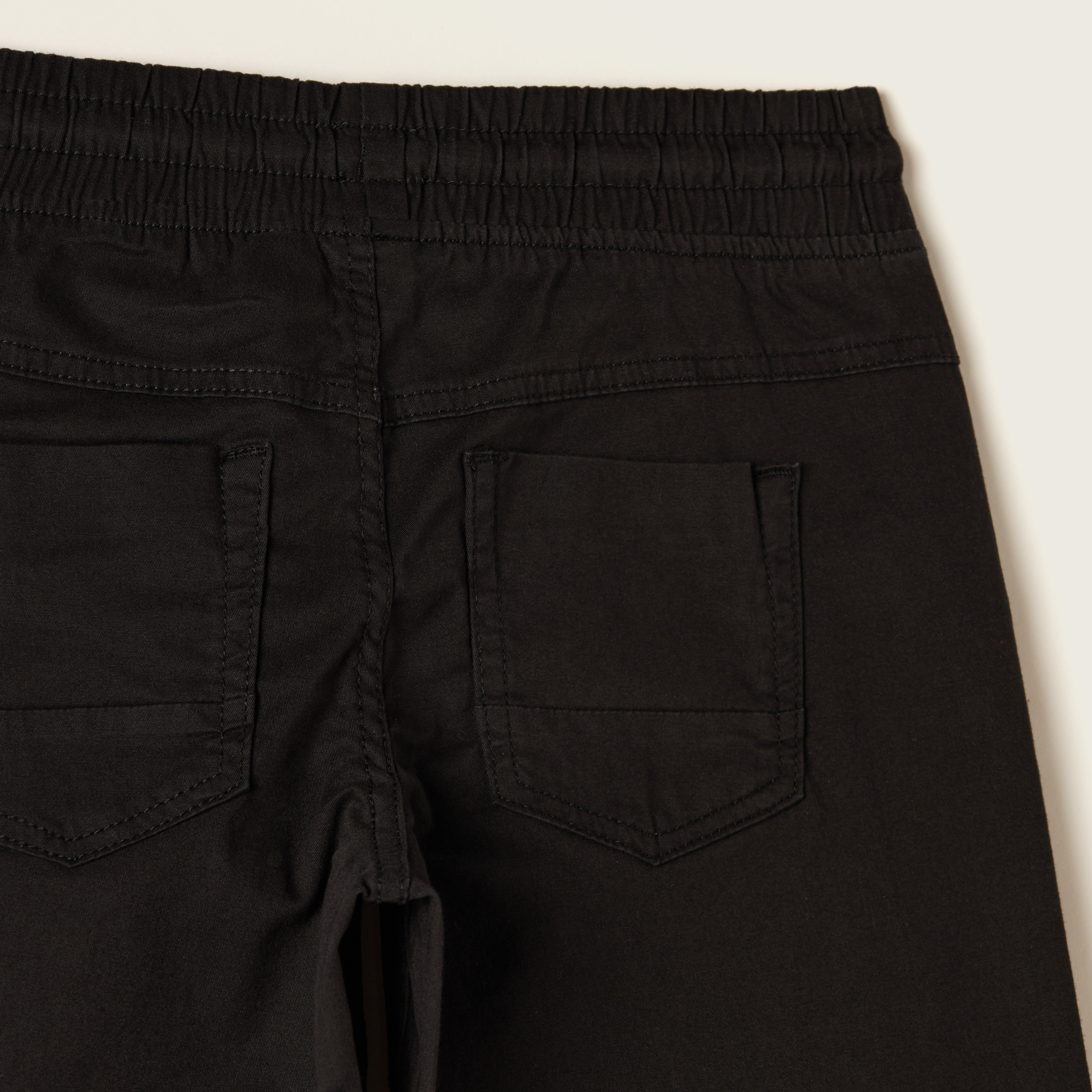 Juniors Solid Pants with Drawstring Closure-boys-clothing-bottoms-trousers-image-4