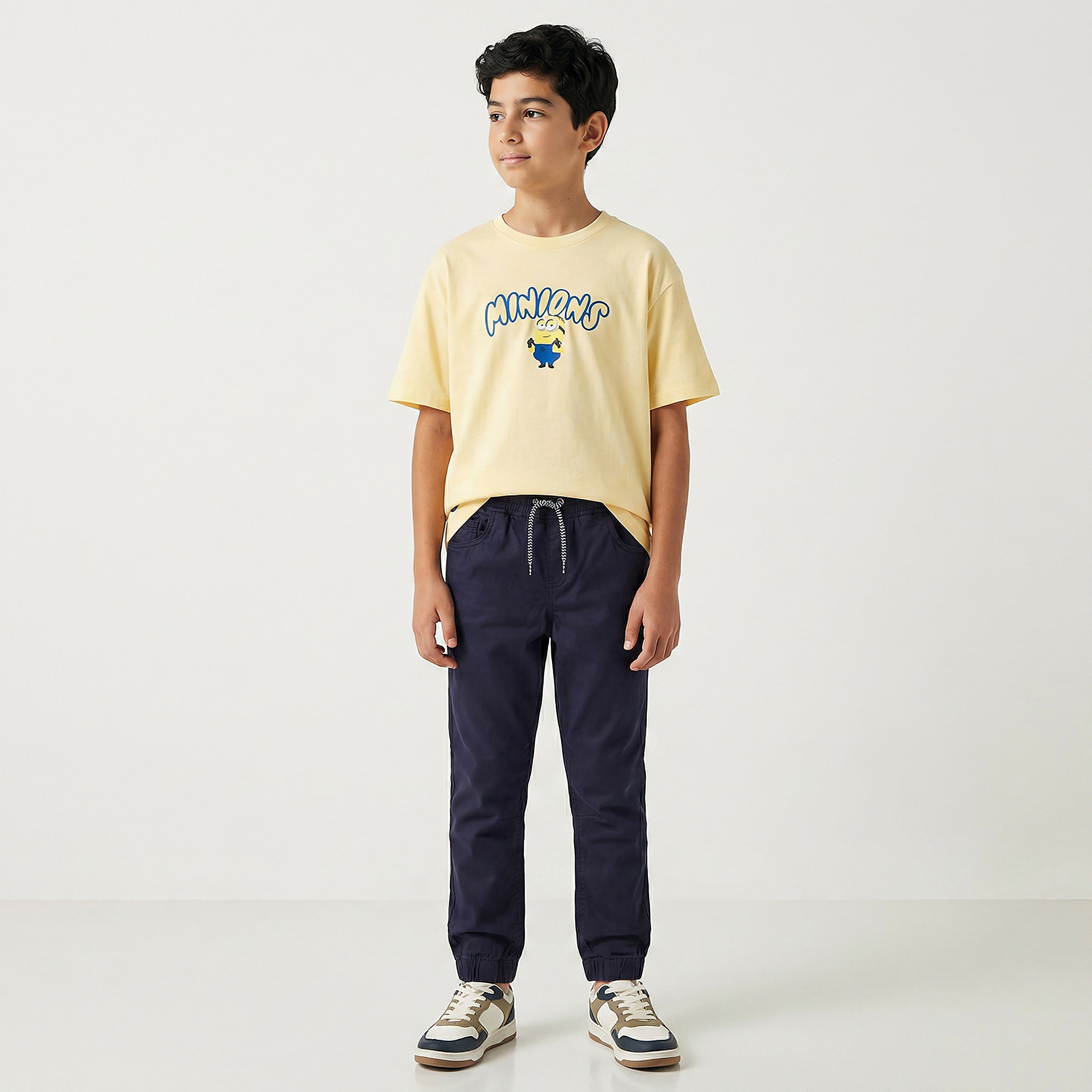 Juniors Solid Pants with Drawstring Closure-boys-clothing-bottoms-trousers-image-2