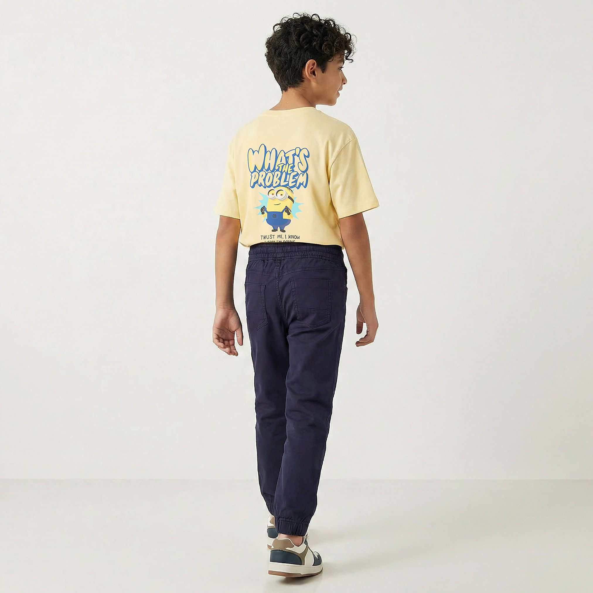 Juniors Solid Pants with Drawstring Closure-boys-clothing-bottoms-trousers-image-3