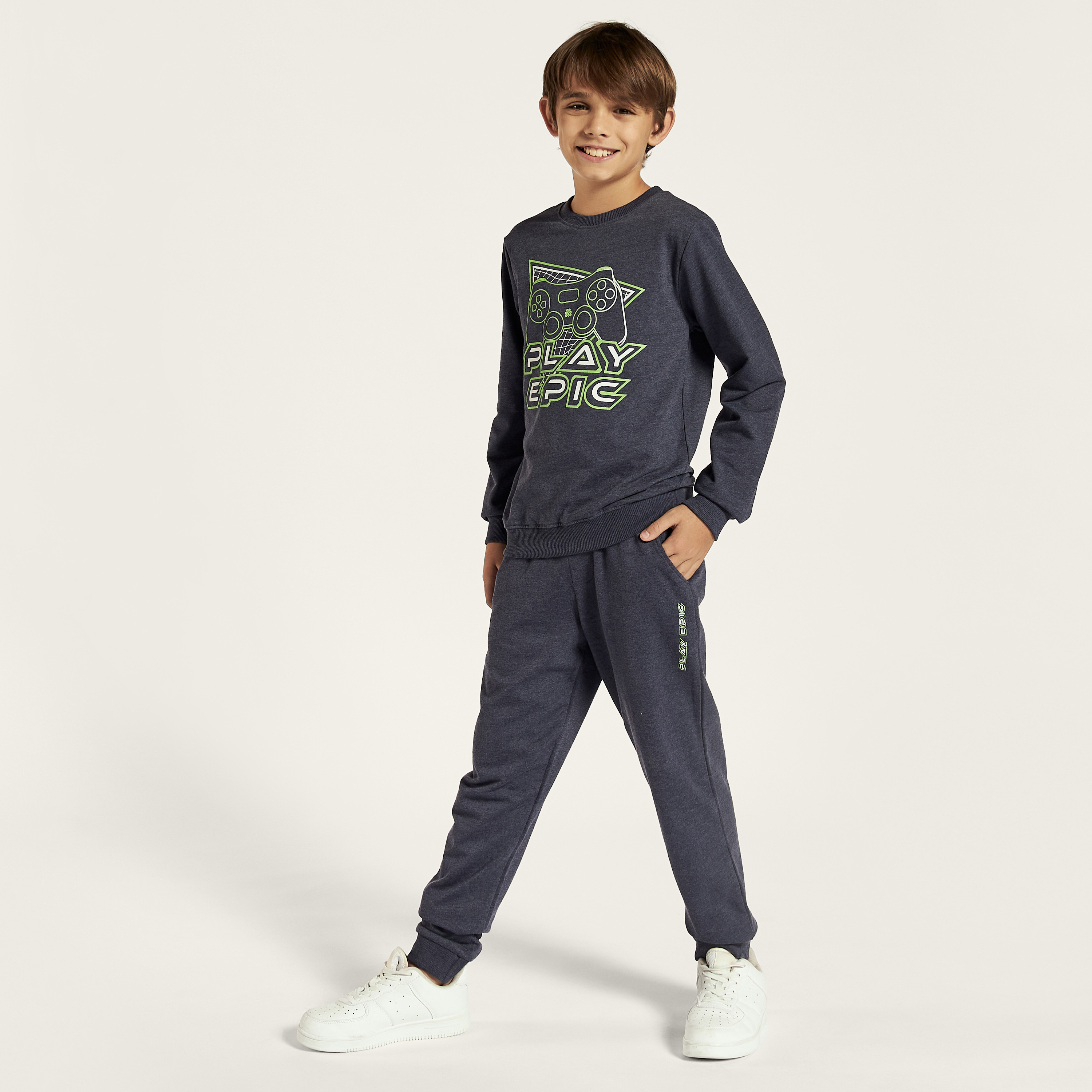 Juniors Printed Joggers with Drawstring Closure-boys-clothing-bottoms-trousers-image-1