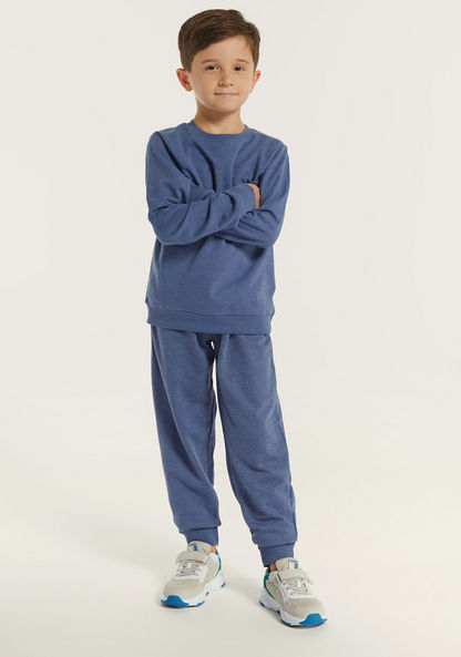 Juniors Solid Joggers with Pockets and Drawstring Closure-Joggers-image-0