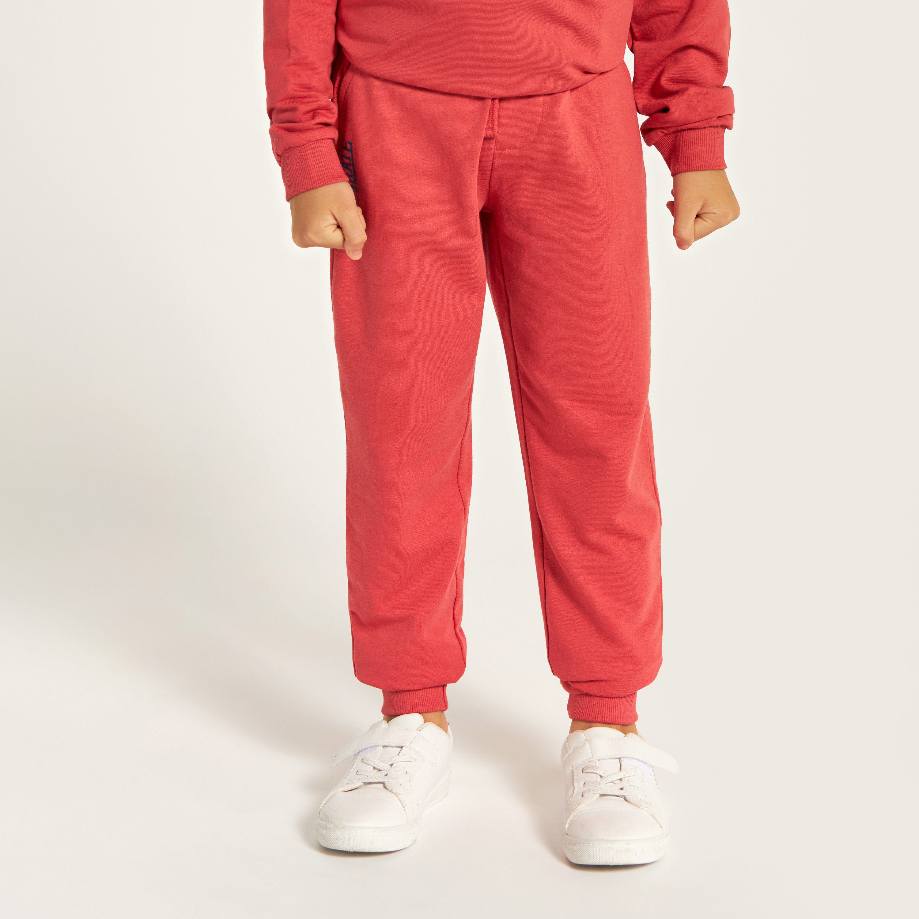 بنطلون سادة برباط إغلاق وجيب من جونيورز-boys-clothing-bottoms-joggersandtrackpants-image-2